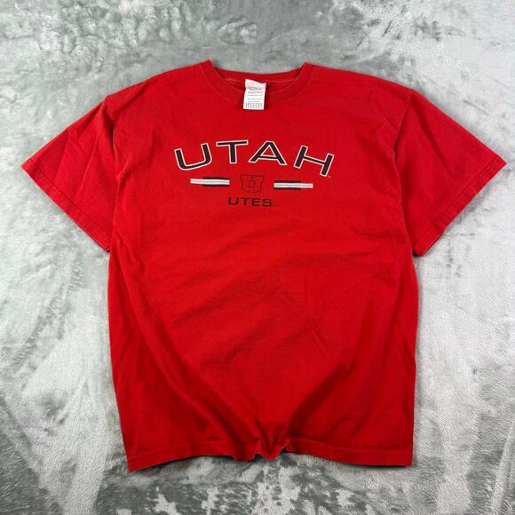 Vintage Soffes University Of Utah Utes Shirt Size Large - Picture 1 of 9